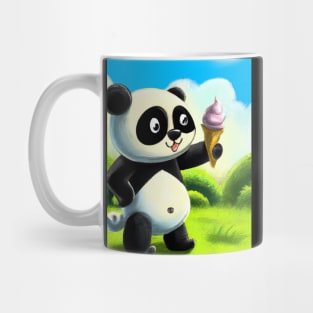 Panda with Ice Cream Mug